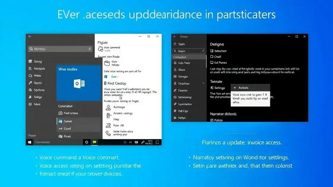 Analyzing updates for voice access and narrator Analyzing updates for voice access and narrator